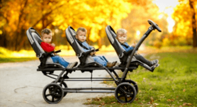 child wheels triple stroller