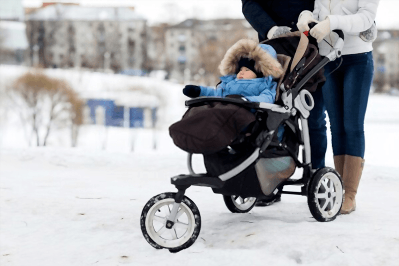 winter baby stroller