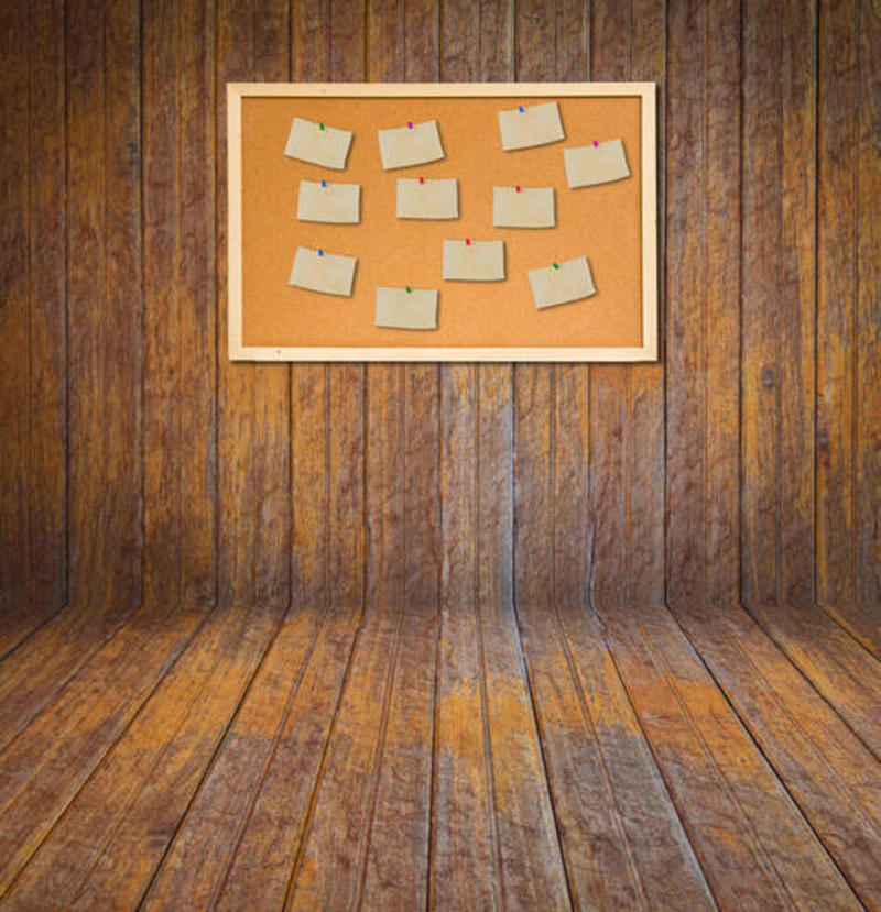 Wood Bulletin Board