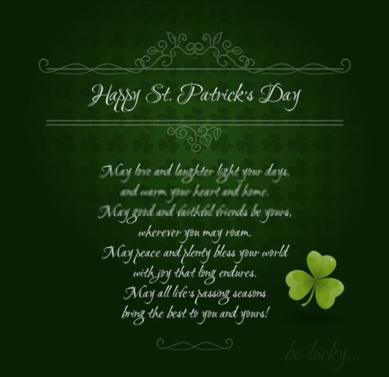 Recite an Irish Blessing