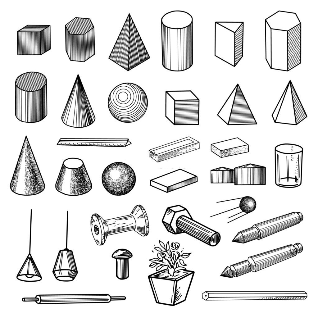 Sketch 3D Cone Drawings