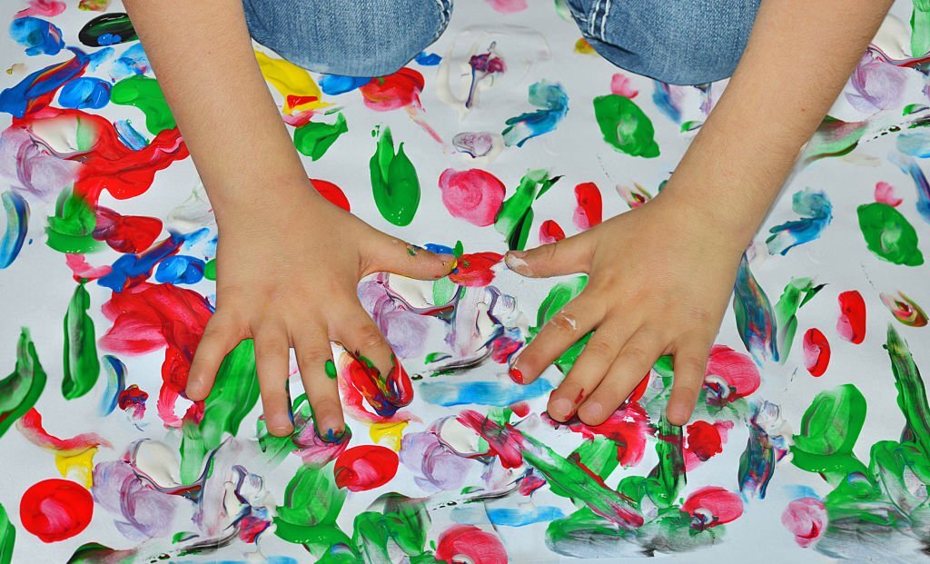 Make a Finger Painting with Flowers